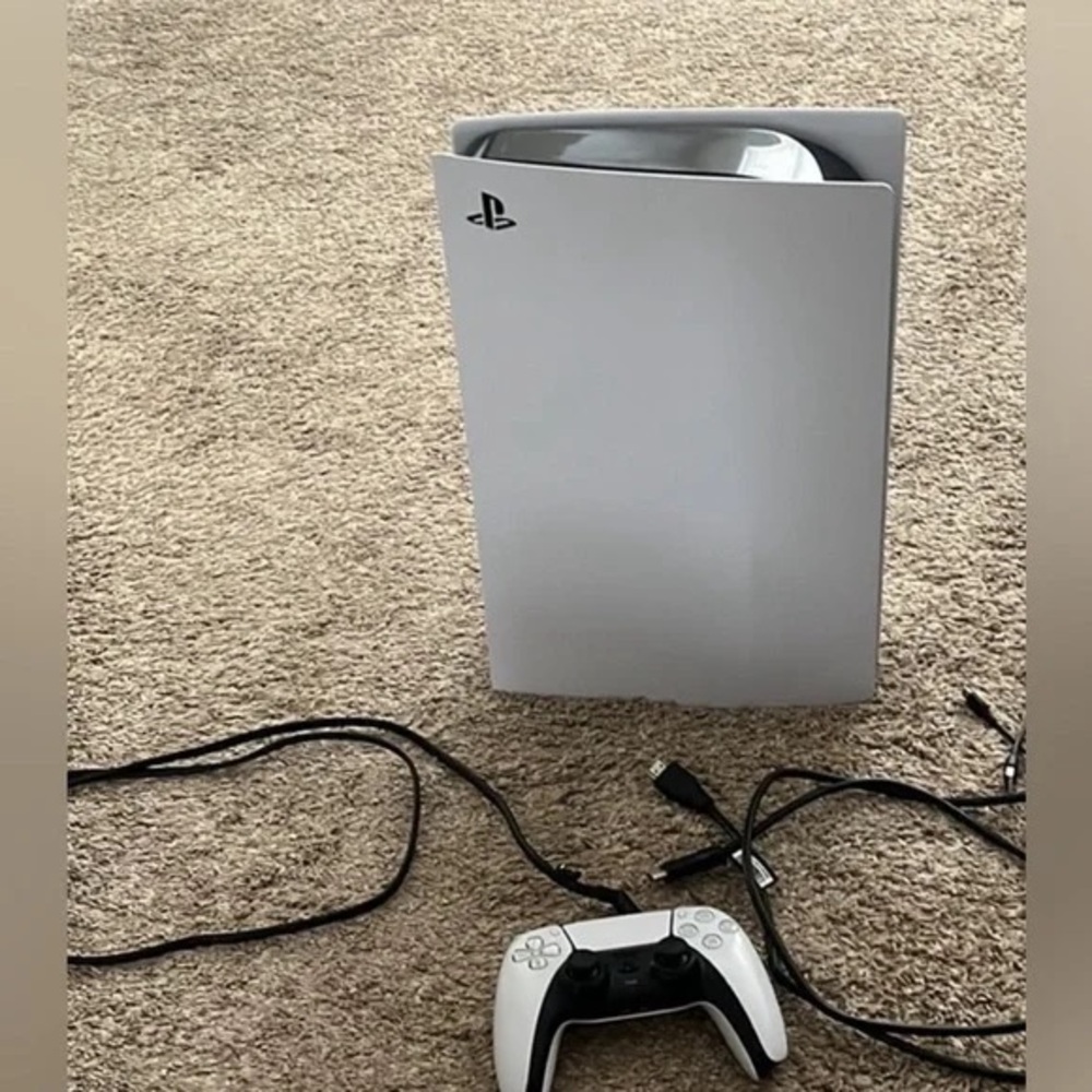 Sony Console with White and Black Design